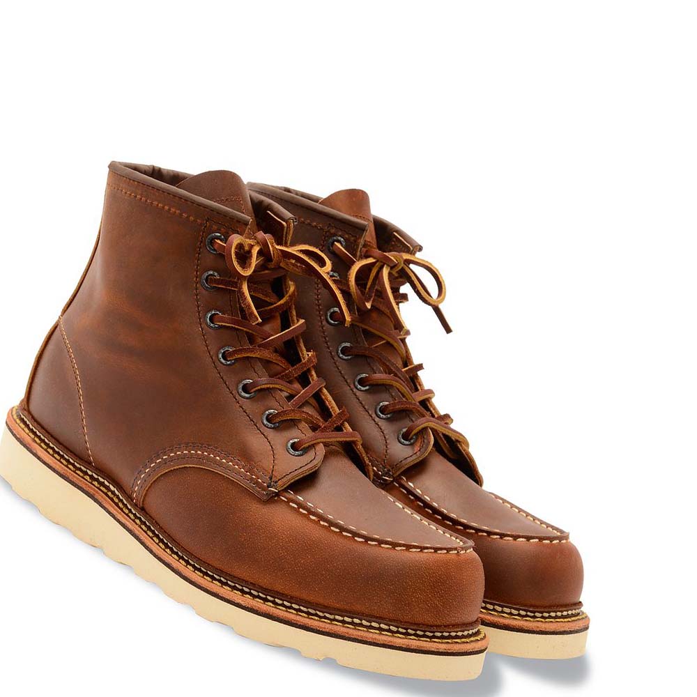 Red Wing Classic Moc Heritage 6-Inch in Rough & Tough Leather Men's Boots Brown | ZA 215YXF